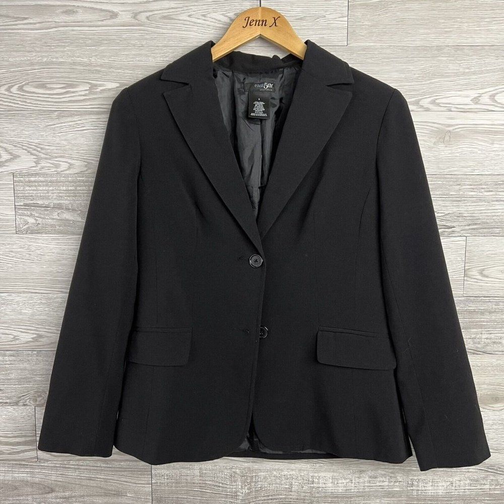 GAP Womens Blazer Size 8 Black Stretch Business Casual Career Jacket